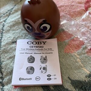 Coby Kids Brown Wireless Earbuds